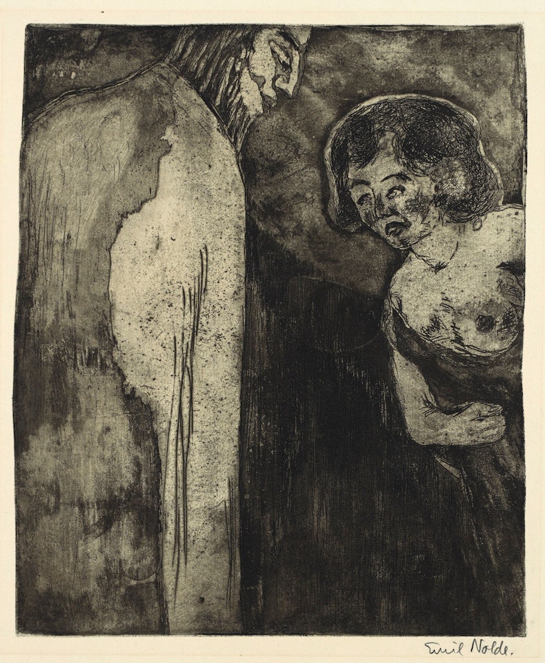 CHRISTUS UND DIE SÜNDERIN (SCH./M. R155) by Emil Nolde