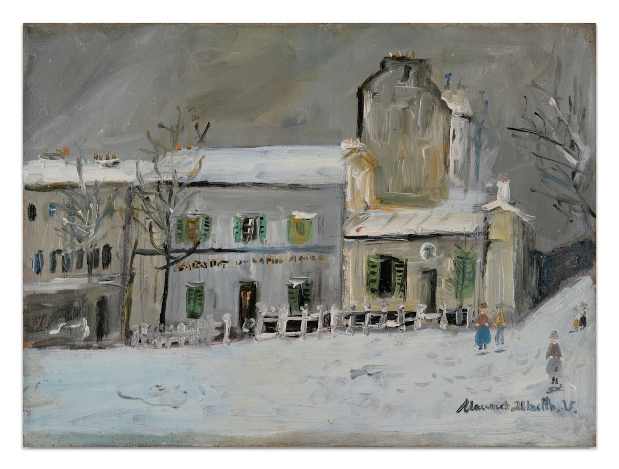 LE LAPIN AGILE SOUS LA NEIGE, MONTMARTRE by Maurice Utrillo