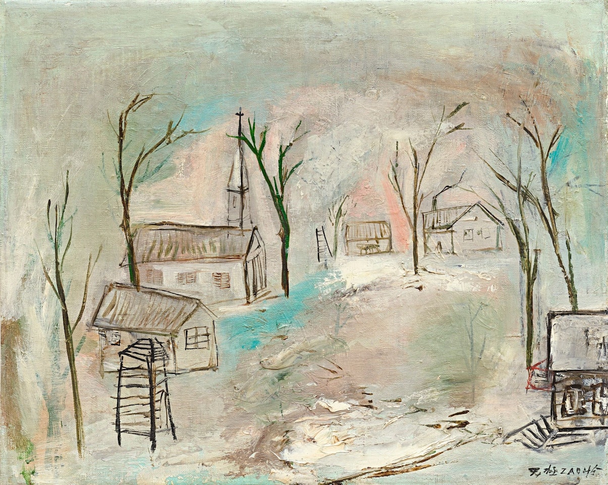 VILLAGE SCENE by Zao Wou-Ki