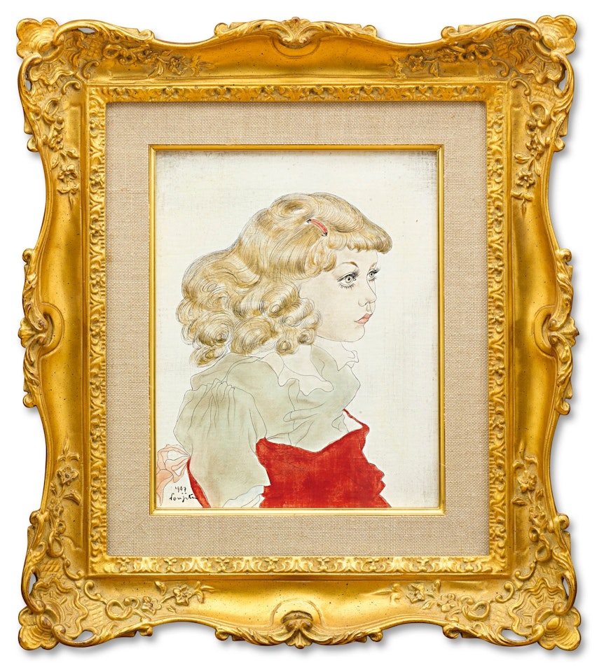FILLETTE BLONDE by Leonard Tsuguharu Foujita