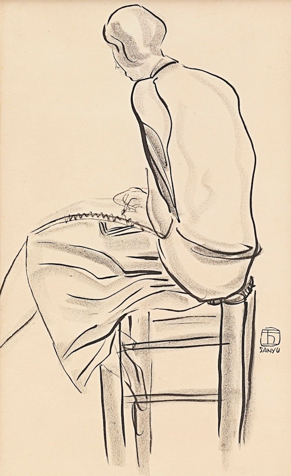 SEATED WOMAN by Sanyu