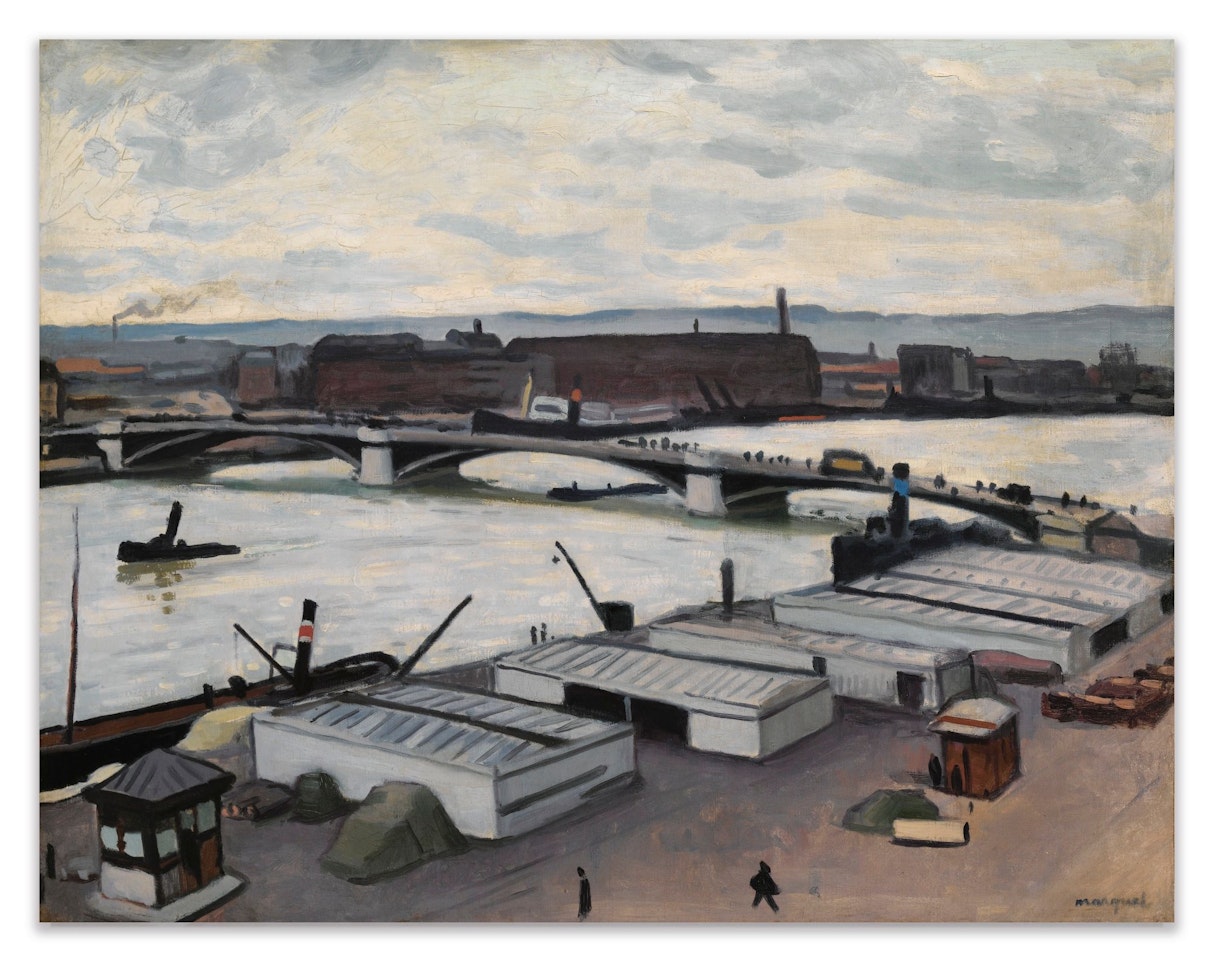 ROUEN, QUAI DE PARIS, TEMPS GRIS by Albert Marquet