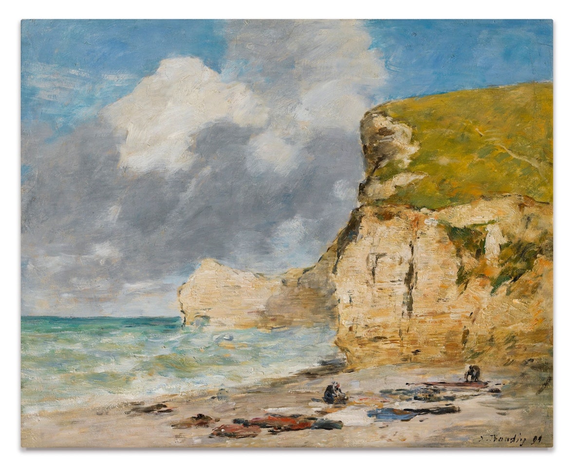 ETRETAT. LA FALAISE D'AMONT by Eugène Boudin