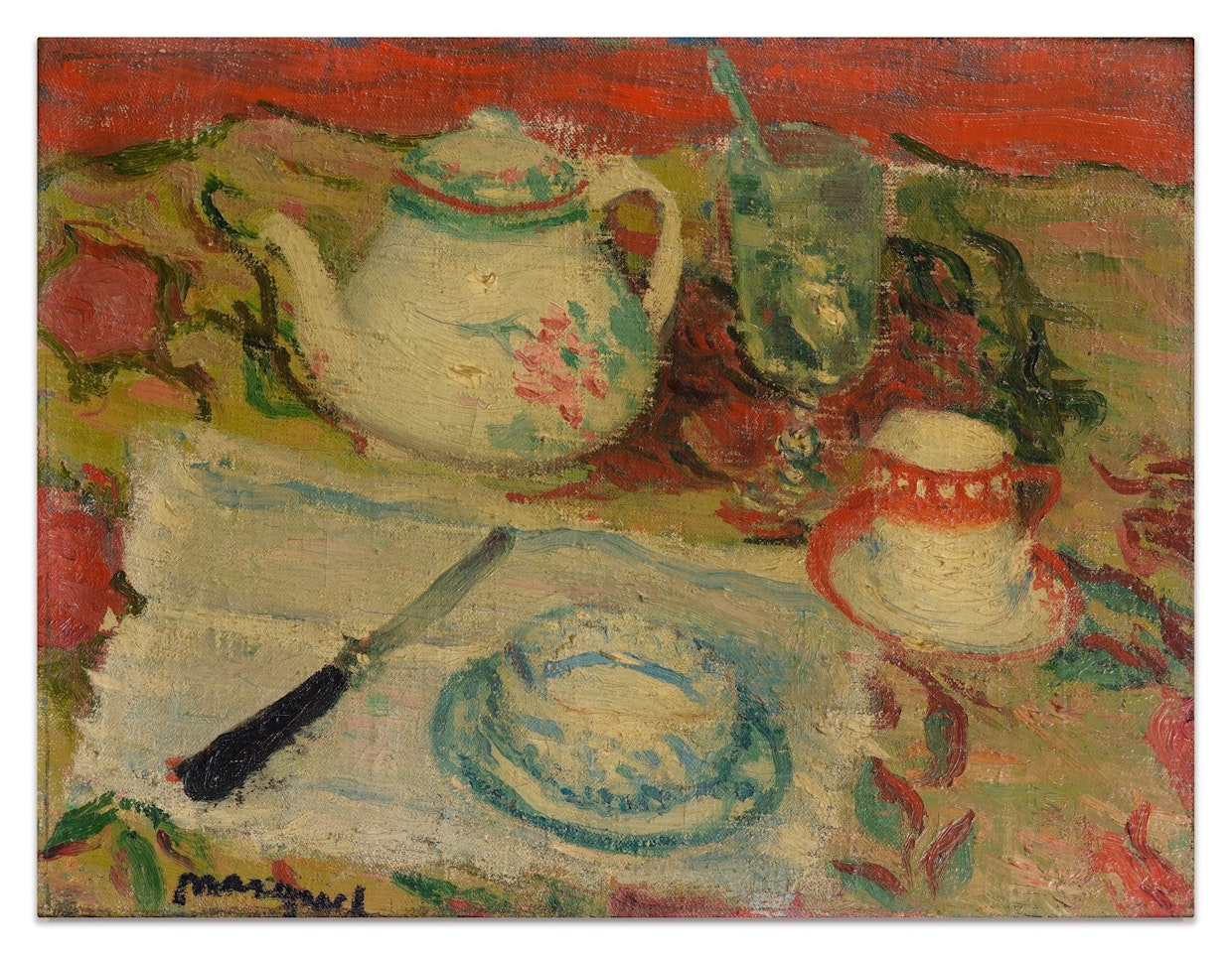 NATURE MORTE À LA THÉIÈRE by Albert Marquet