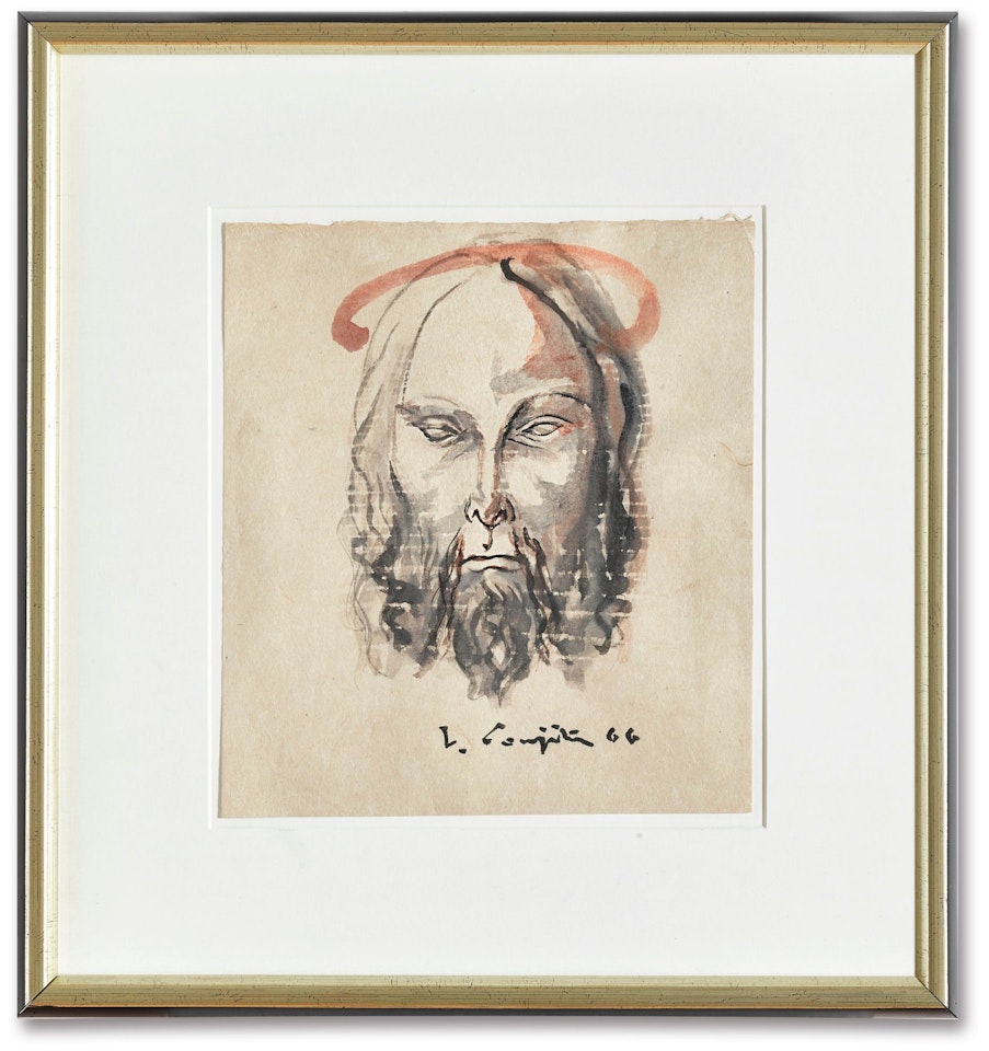 TÊTE DE CHRIST AURÉOLÉE by Leonard Tsuguharu Foujita