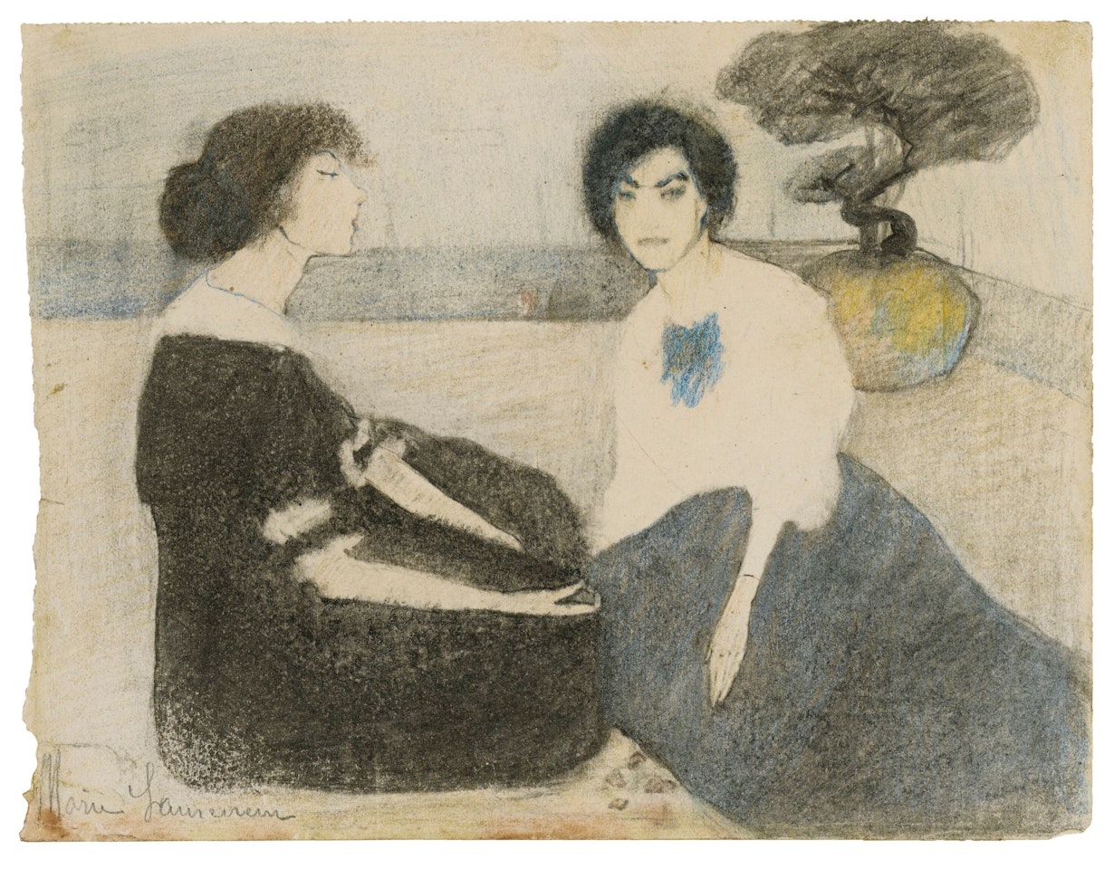 MARIE LAURENCIN ET MADELEINE PIOCH by Marie Laurencin