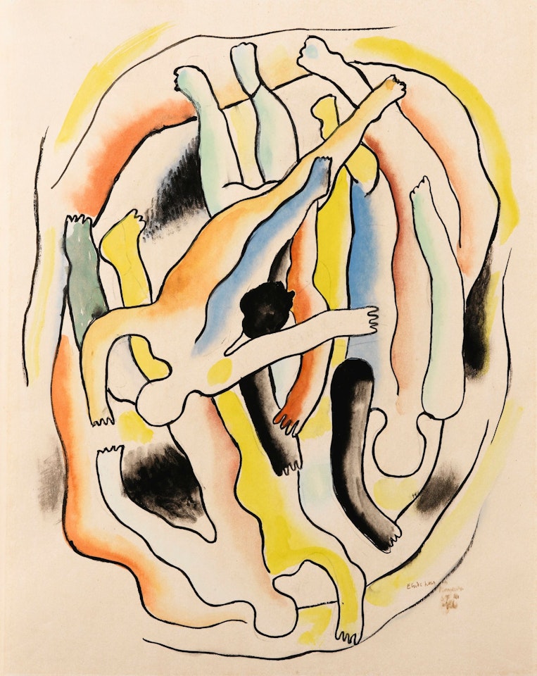 ETUDE POUR LES PLONGEURS by Fernand Leger