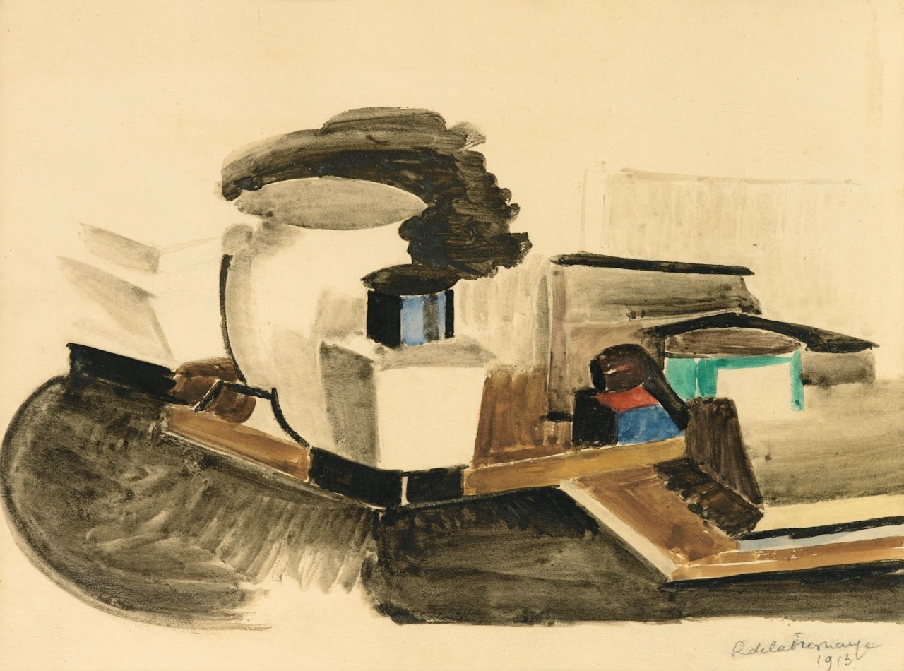 NATURE MORTE À LA PIPE by Roger de la Fresnaye