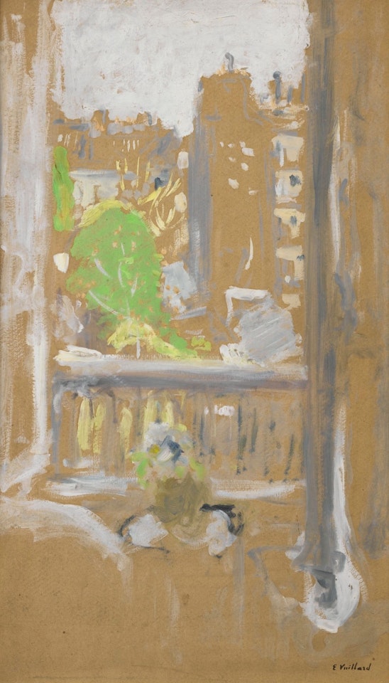 FENÊTRE OUVERTE SUR LE JARDINET by Édouard Vuillard