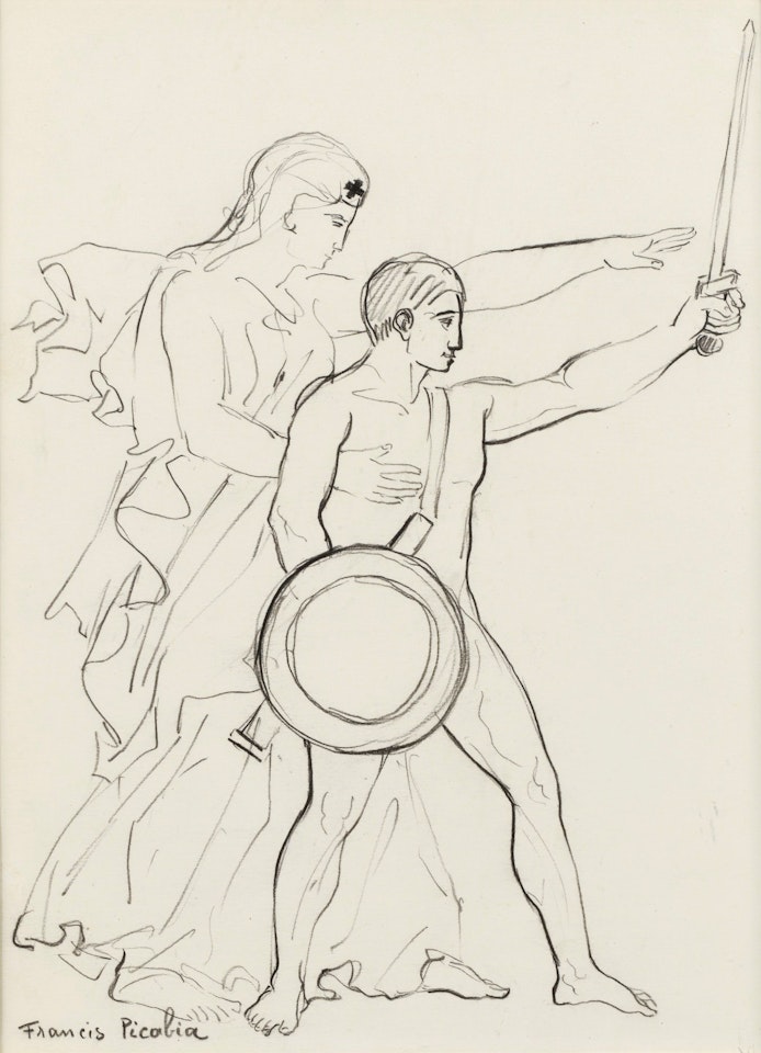 SANS TITRE (GUERRIER ET INFIRMIÈRE) by Francis Picabia