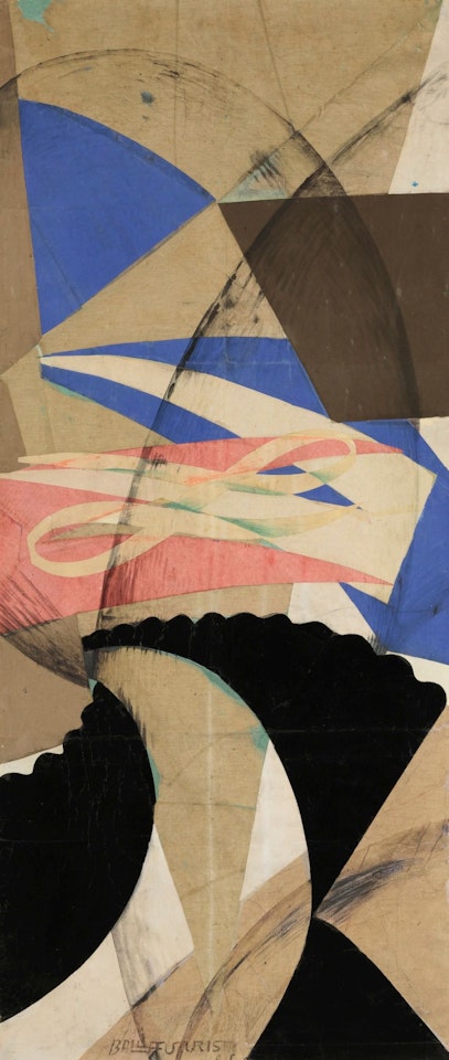 FOLLA + PAESAGGIO (CROWD + LANDSCAPE) by Giacomo Balla