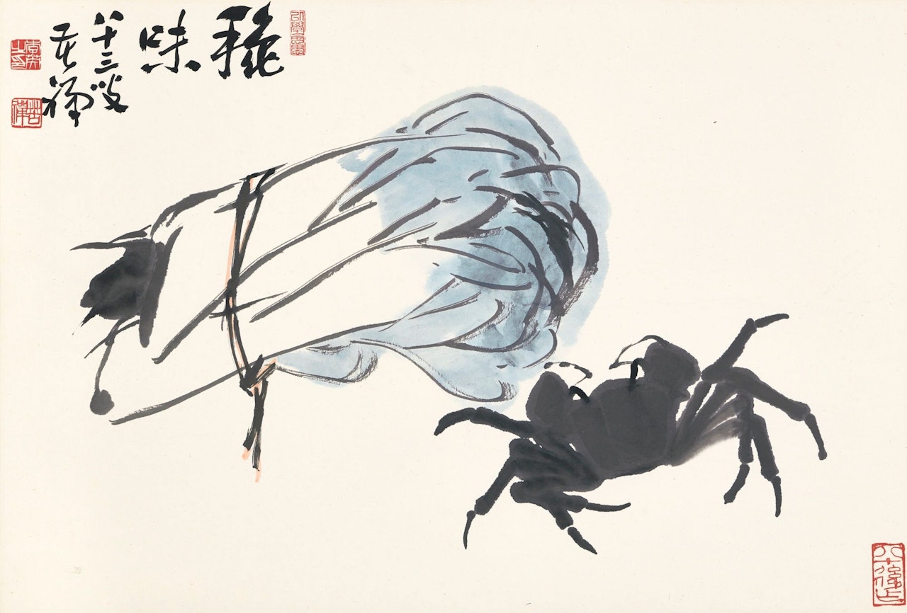 CABBAGE AND CRAB by Li Kuchan