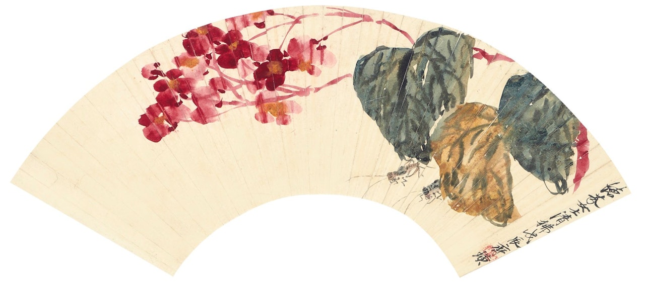 CRICKETS BY THE BLOSSOMS by Qi Baishi