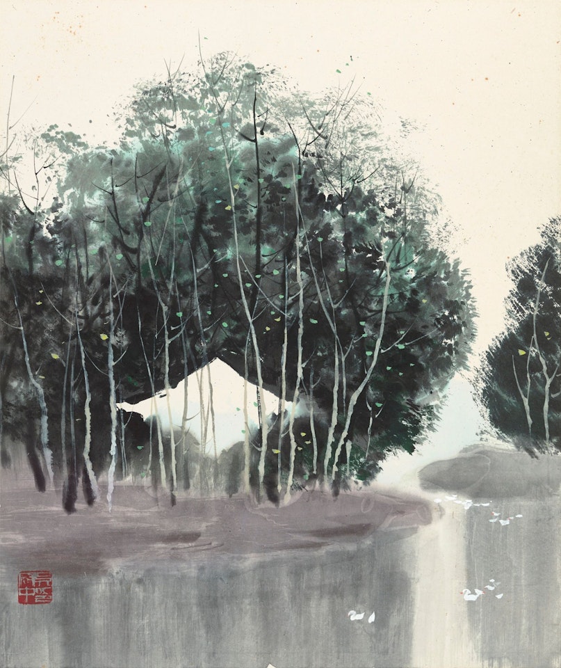 RESIDENCE AT RIVERSIDE by Wu Guanzhong