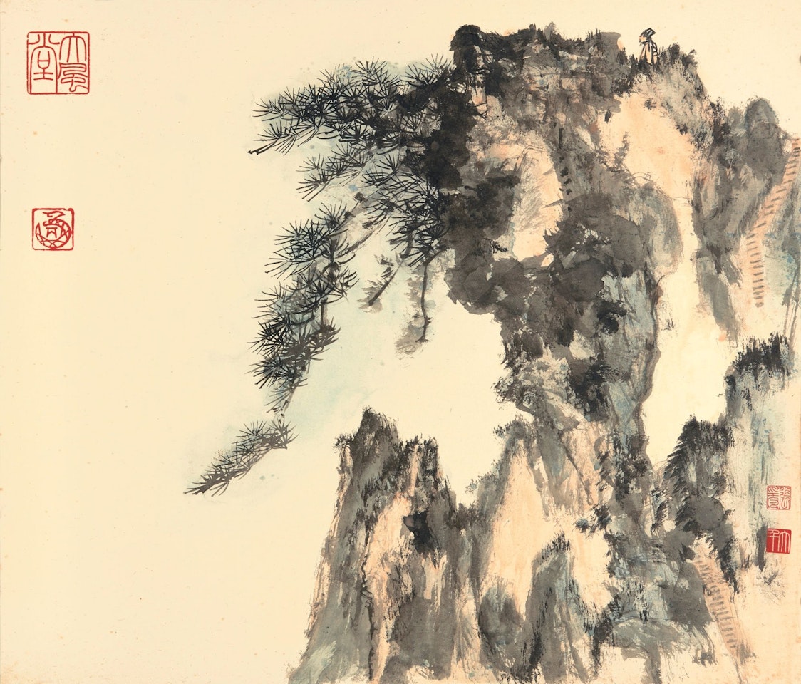 SCHOLAR BY THE PINE by Zhang Daqian