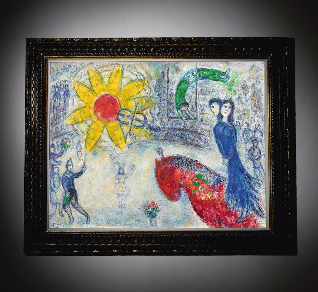 SOLEIL AU CHEVAL ROUGE by Marc Chagall