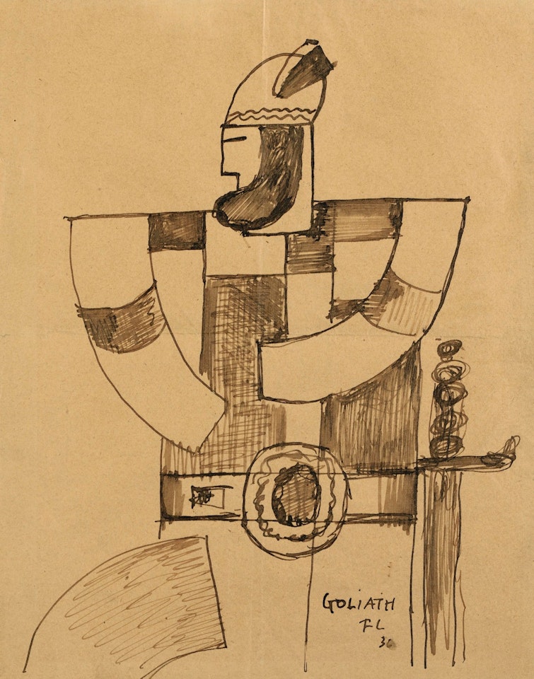 DAVID TRIOMPHANT - GOLIATH by Fernand Leger