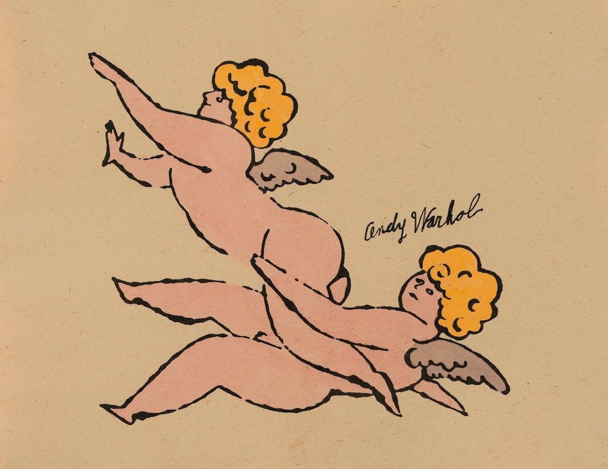 TWO CHERUBS (FELDMAN & SCHELLMANN IV.90A OR B) by Andy Warhol