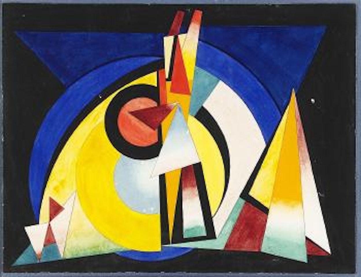 Composition sur fond noir ,
1939 by Auguste Herbin