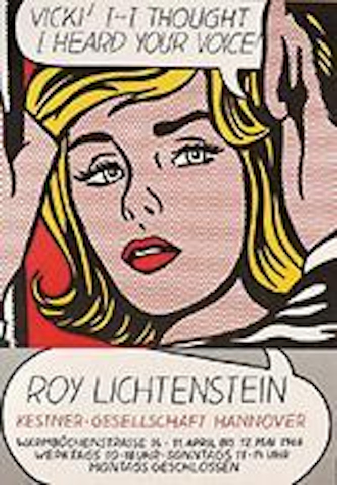 Vicky I thought I heard your voice ,
Printed
1968 by Roy Lichtenstein