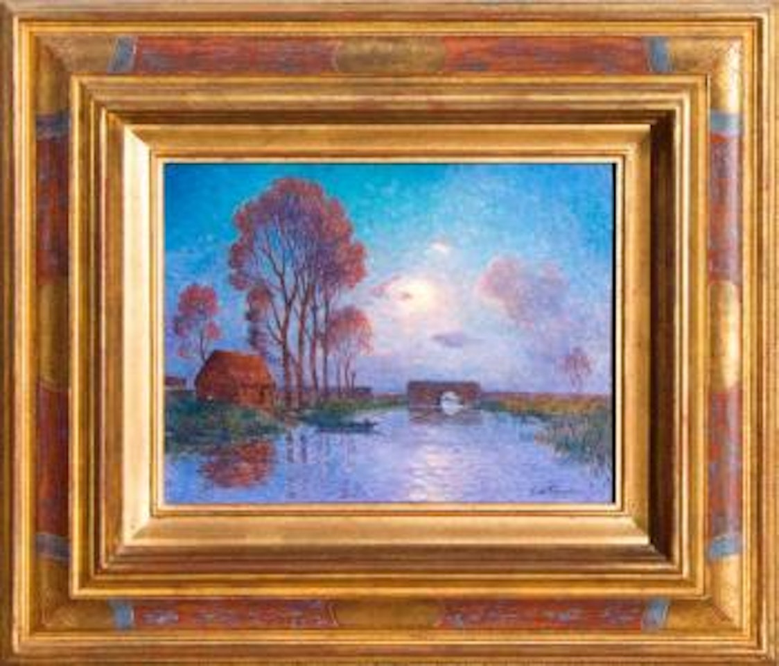 Coucher de soleil , by Ferdinand du Puigaudeau