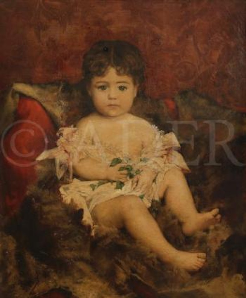 Jeune enfant assis , by Leon Comerre