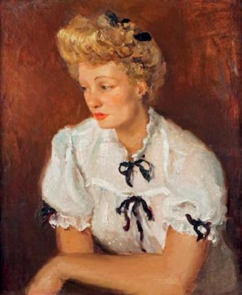 Portrait de Catherine Guérin, amie et élève de l'artiste ,
Circa
1940 by Marcel Dyf