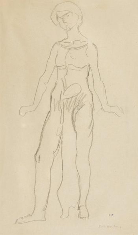 Studie Zu 'Blick In Die Unendlichkeit' , by Ferdinand Hodler