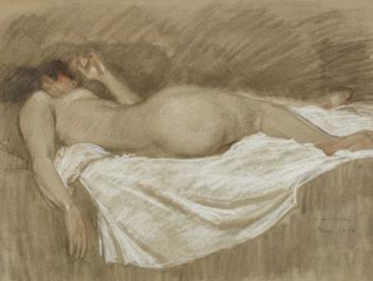 Femme Nue De Dos Allongée ,
1920 by Théophile Alexandre Steinlen