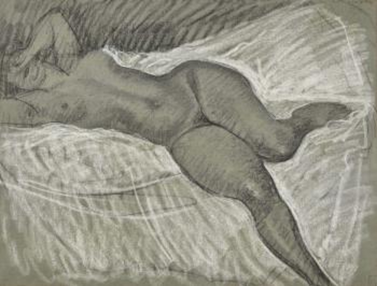 Femme Nue Allongée ,
1922 by Théophile Alexandre Steinlen