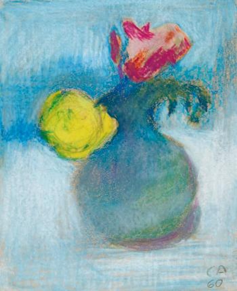 Blumen in Bauchiger Vase ,
1960 by Cuno Amiet