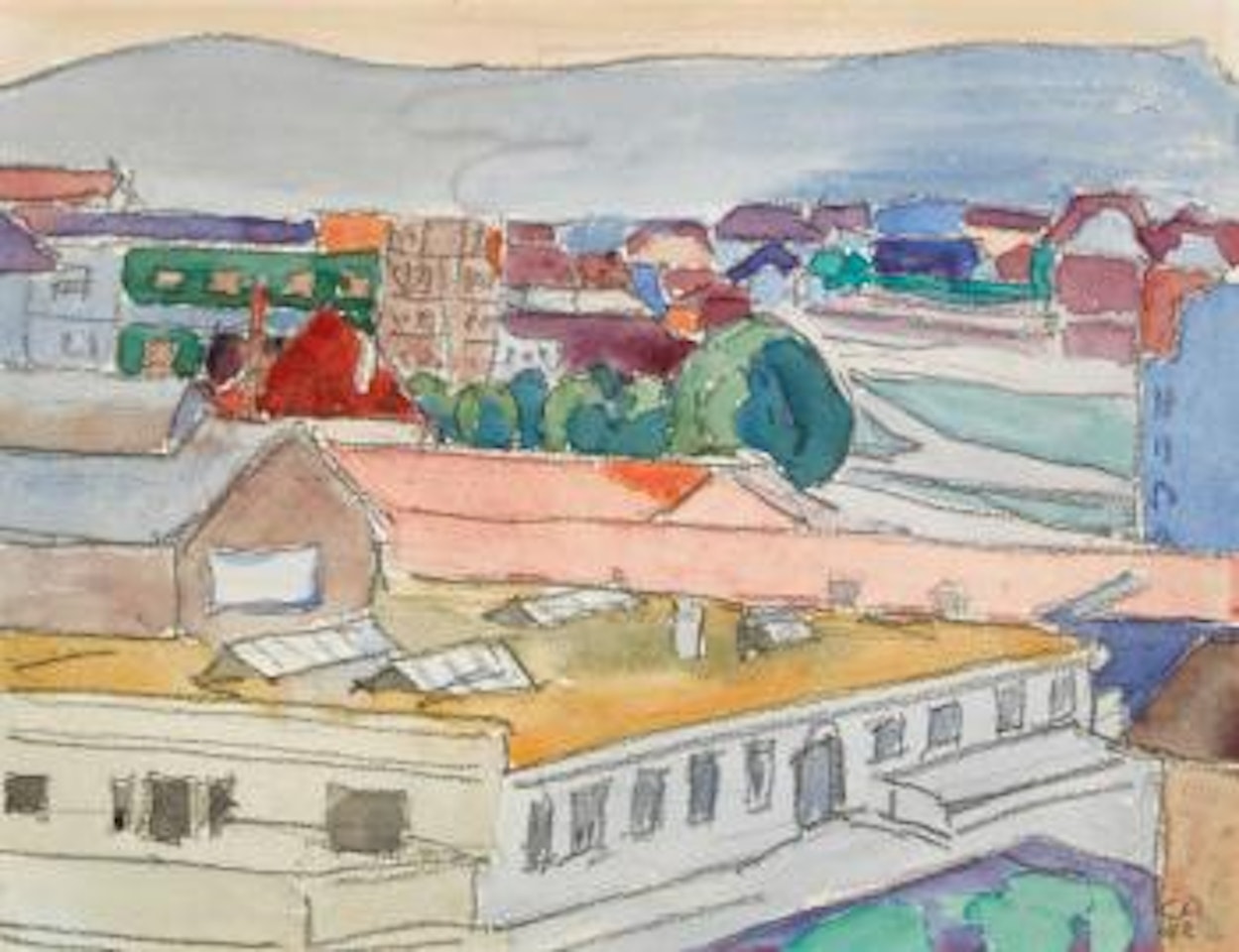 Biel ,
1942 by Cuno Amiet