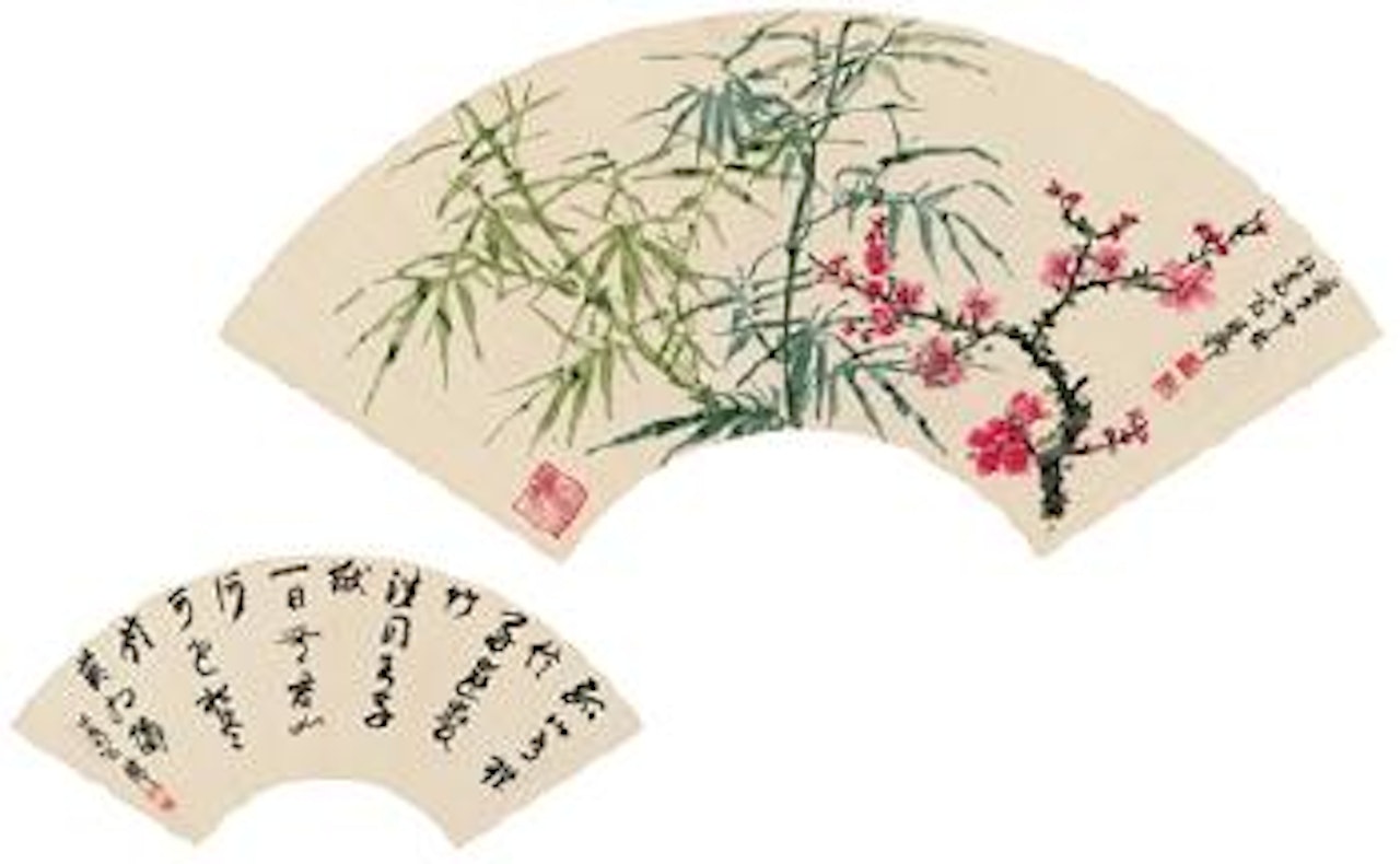 Calligraphy; Prunus and bamboo ,
1990 by Xie Zhiliu