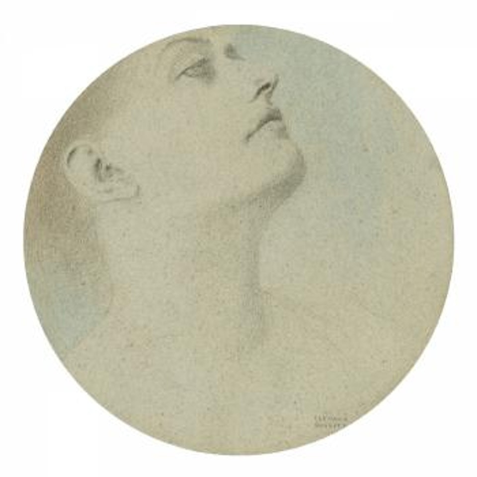 Étude de femme - Study of a Woman ,
Circa
1900 by Fernand Khnopff