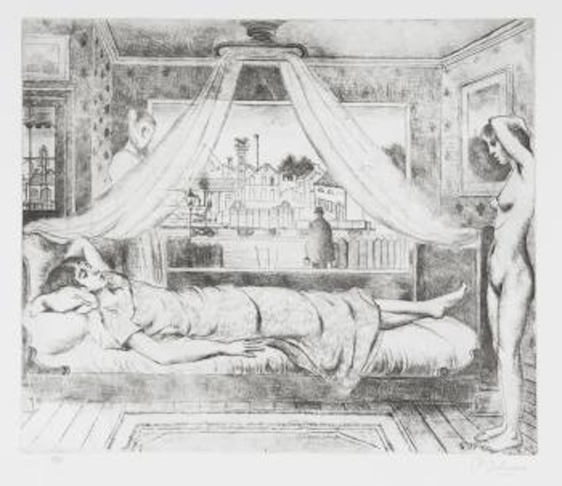 La chambre - The Room ,
1979 by Paul Delvaux