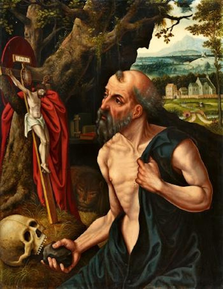 Saint Jerome , by Attributed to Pieter Coecke van Aelst I
