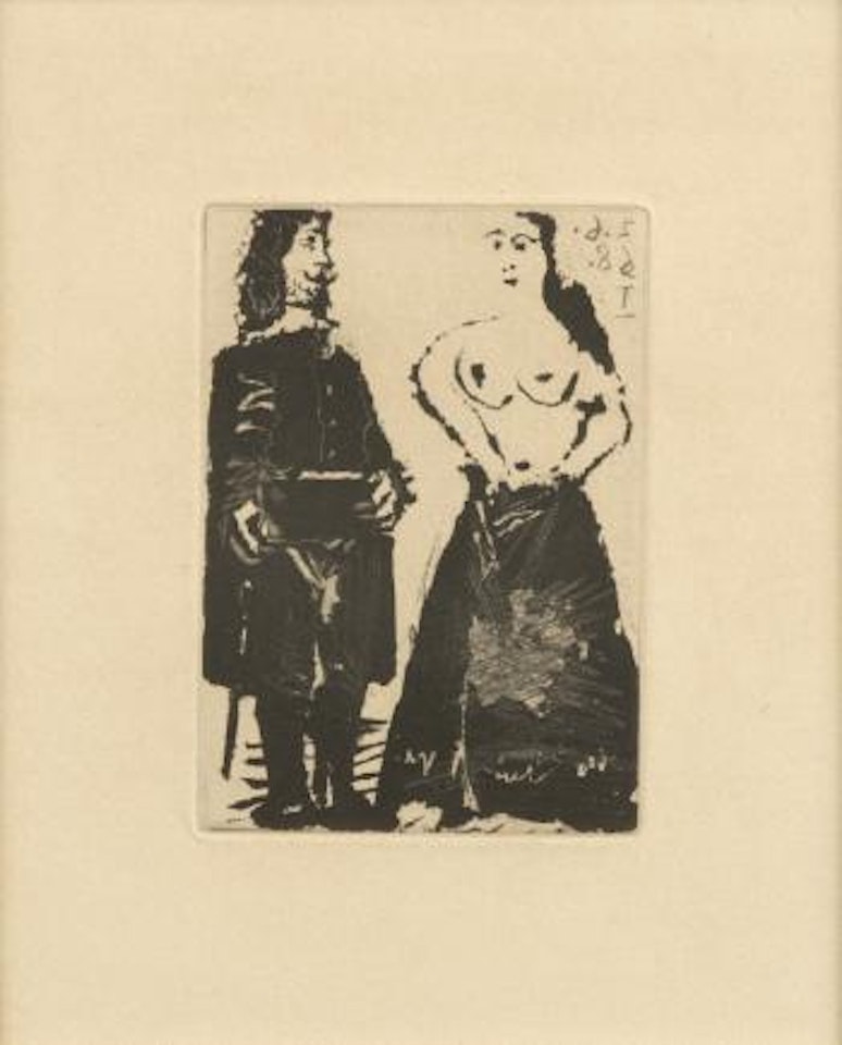 Gentilhomme et Maja, from Fernando de Rojas: ’La Celestine ,
1968 by Pablo Picasso