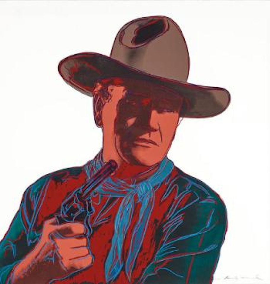 Cowboys and Indians: John Wayne ,
1986 by Andy Warhol