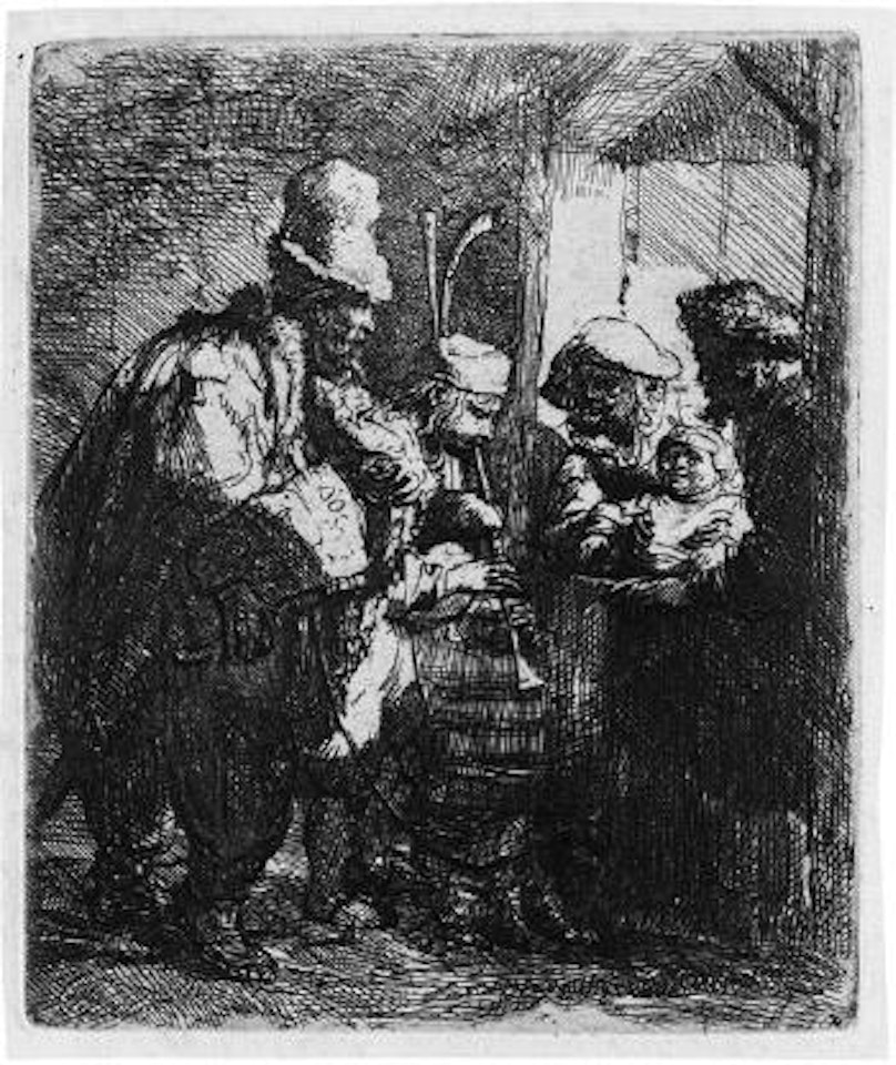 Die umherziehenden Musikanten ,
1635 by Attributed to Rembrandt Harmensz van Rijn