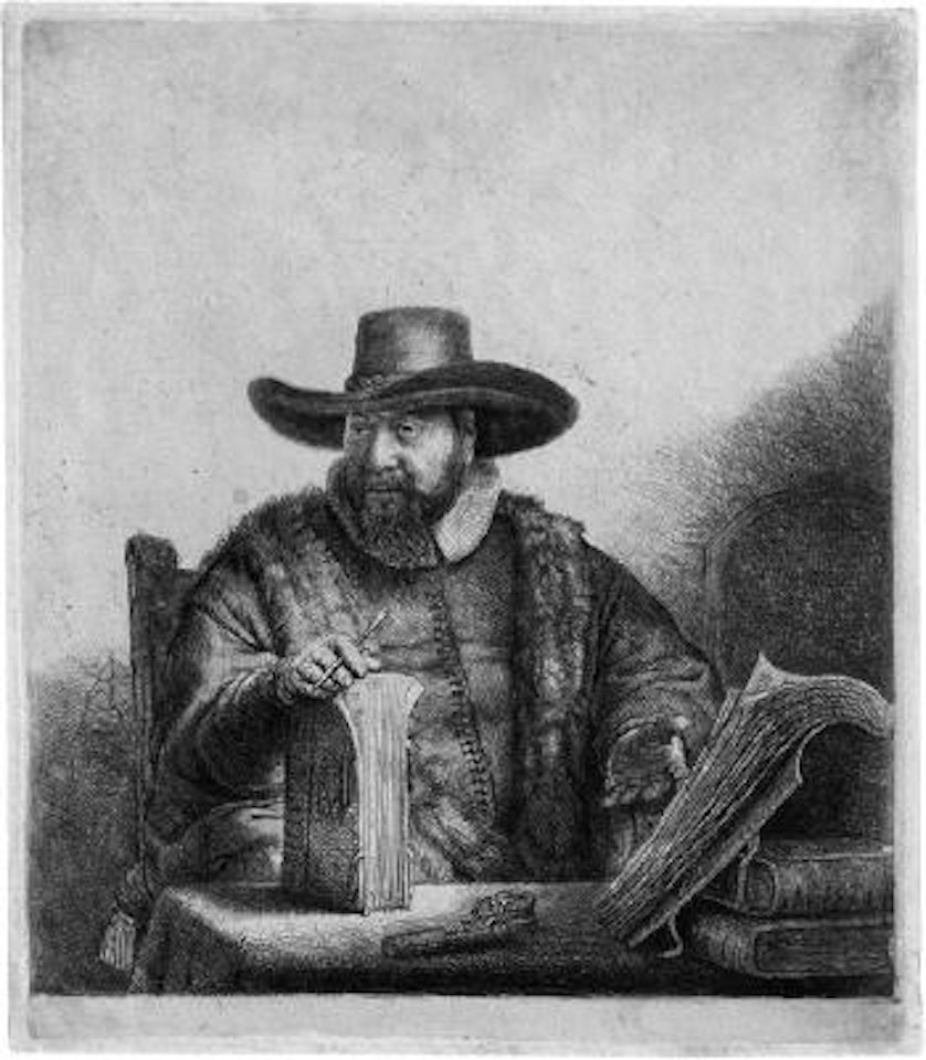 Bildnis des Mennonitenpredigers Cornelis Claez Anslo ,
1641 by Attributed to Rembrandt Harmensz van Rijn