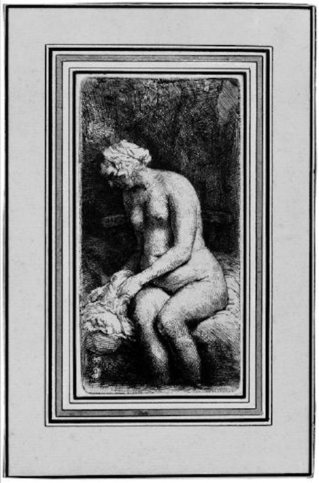 Sitzende Frau mit den Füßen im Wasser ,
1658 by Attributed to Rembrandt Harmensz van Rijn