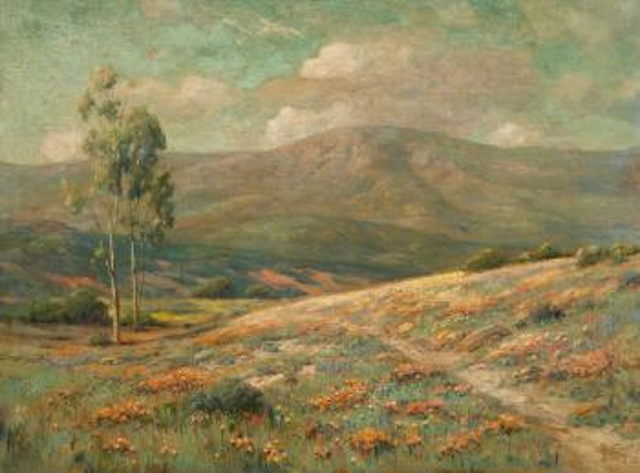 Path through a wildflower landscape , by Angel Espoy