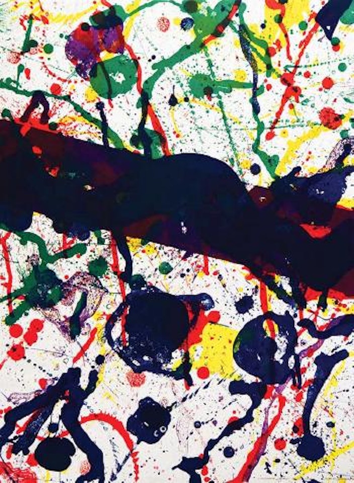 Composition ,
Circa
1980 by Sam Francis