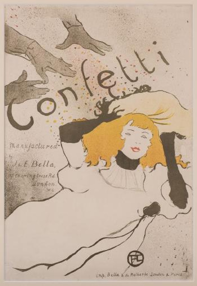 Confetti ,
1894 by Henri de Toulouse-Lautrec