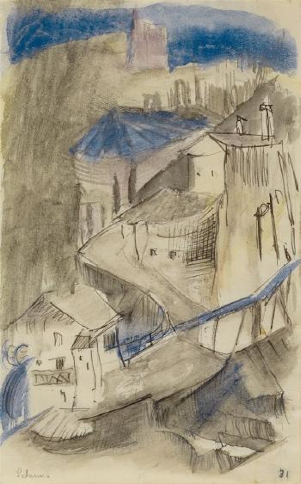 Landschaft bei Meran (Schenna) ,
1913 by Franz Marc