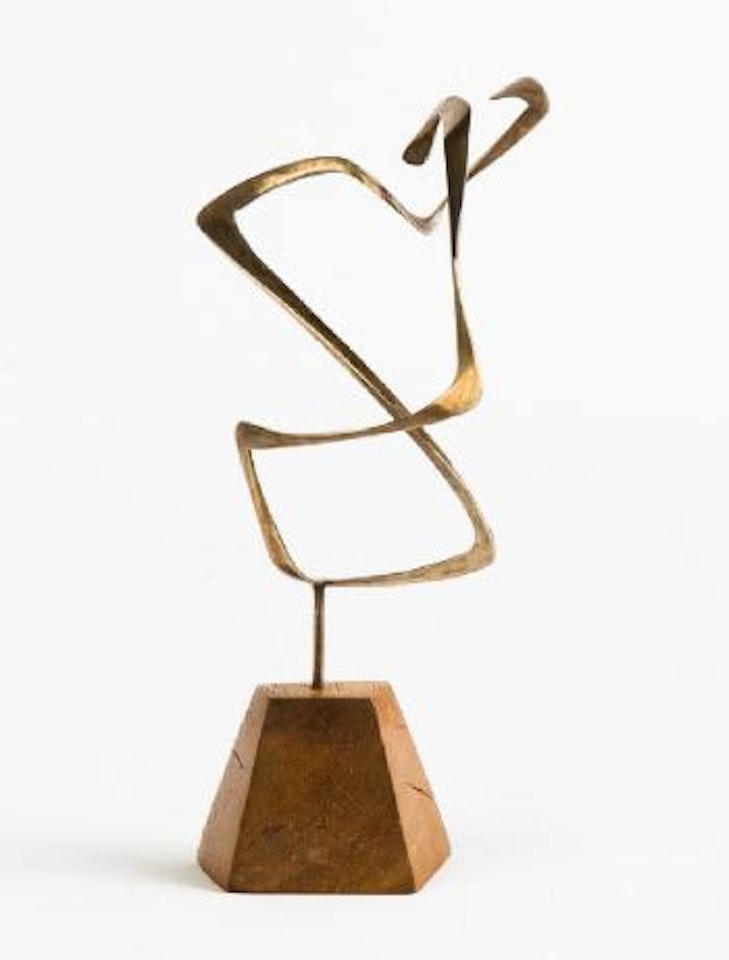 Mounted silver spiral ,
Circa
1956 by George Rickey