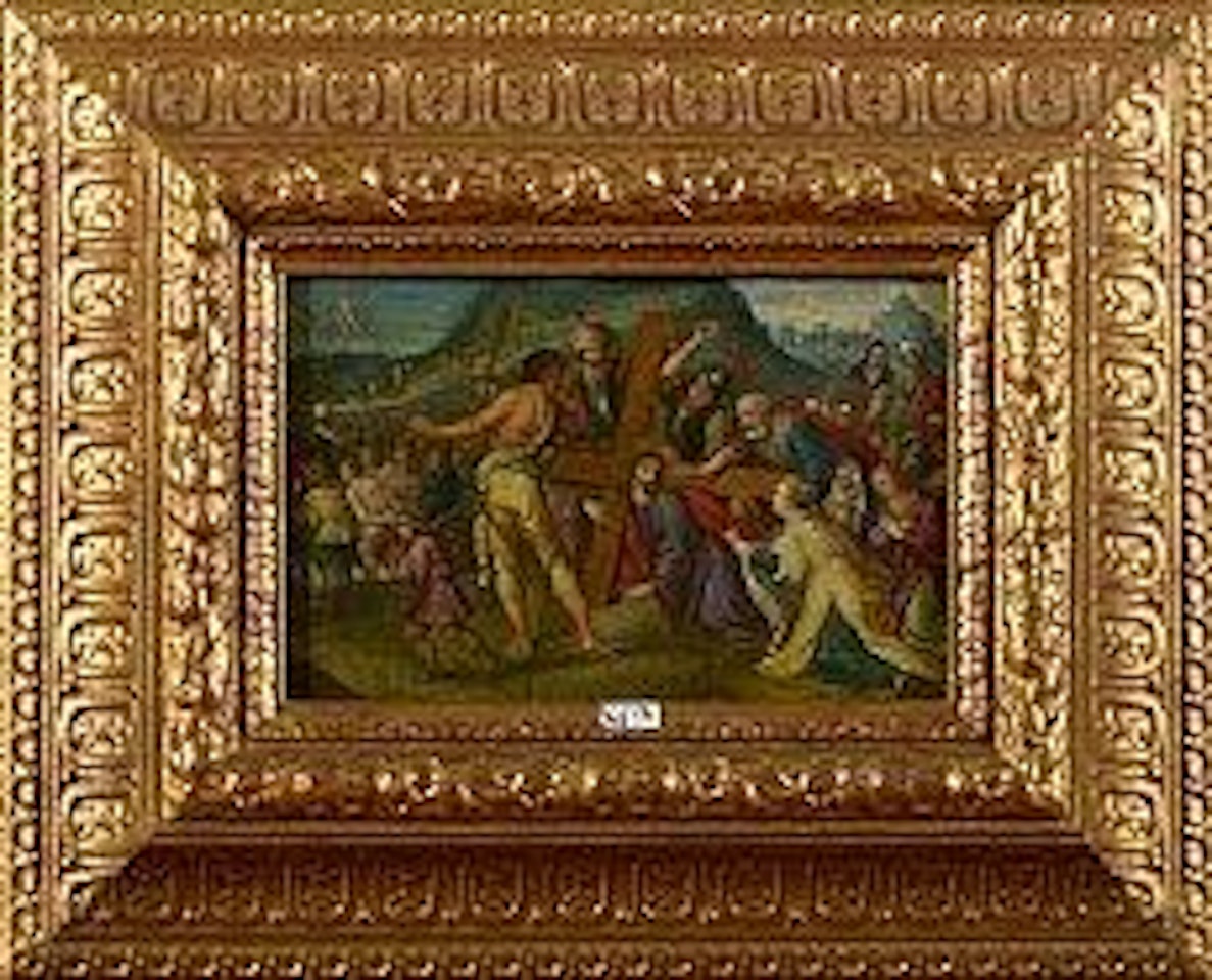 Sainte Véronique proposant son voile au Christ sur le chemin de croix , by Frans Francken II