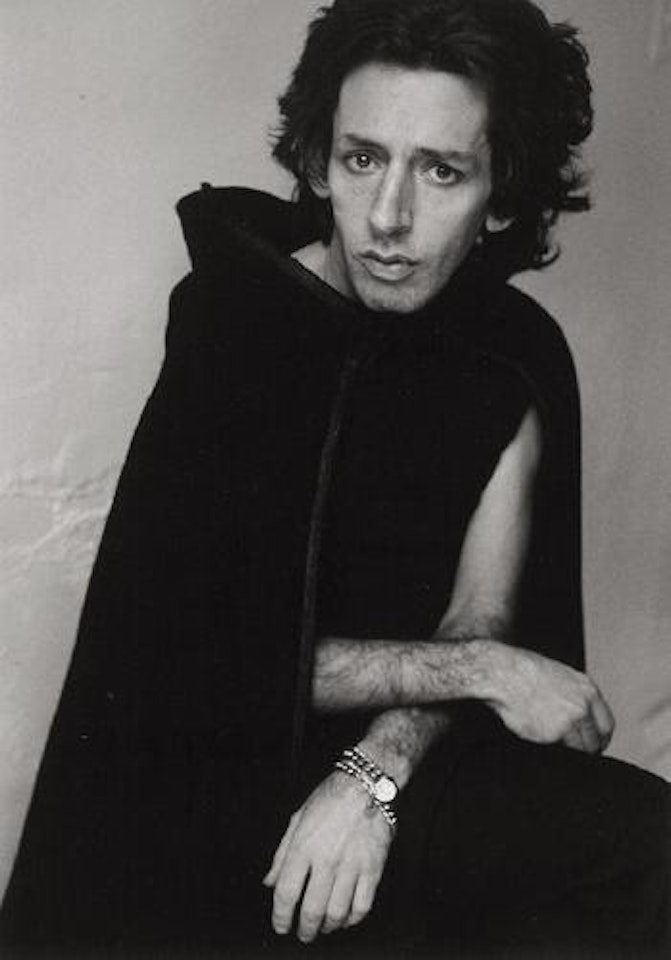 Portrait of John Heys in black cloak ,
1975 by Peter Hujar