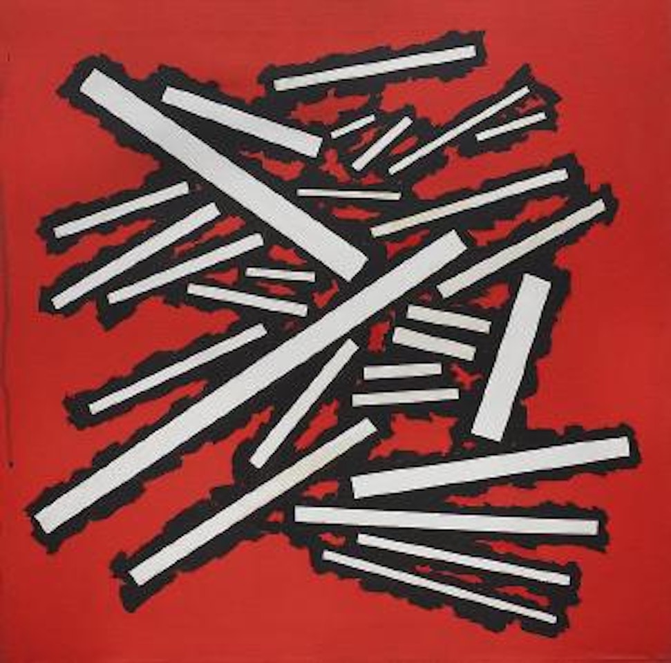 Rectángulos sobre fondo rojo ,
1968 by José Pedro Costigliolo