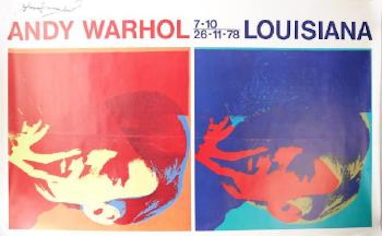 Louisiana exhibiition poster , by Andy Warhol